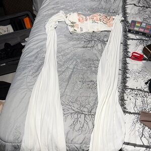 Floral White Women's Top